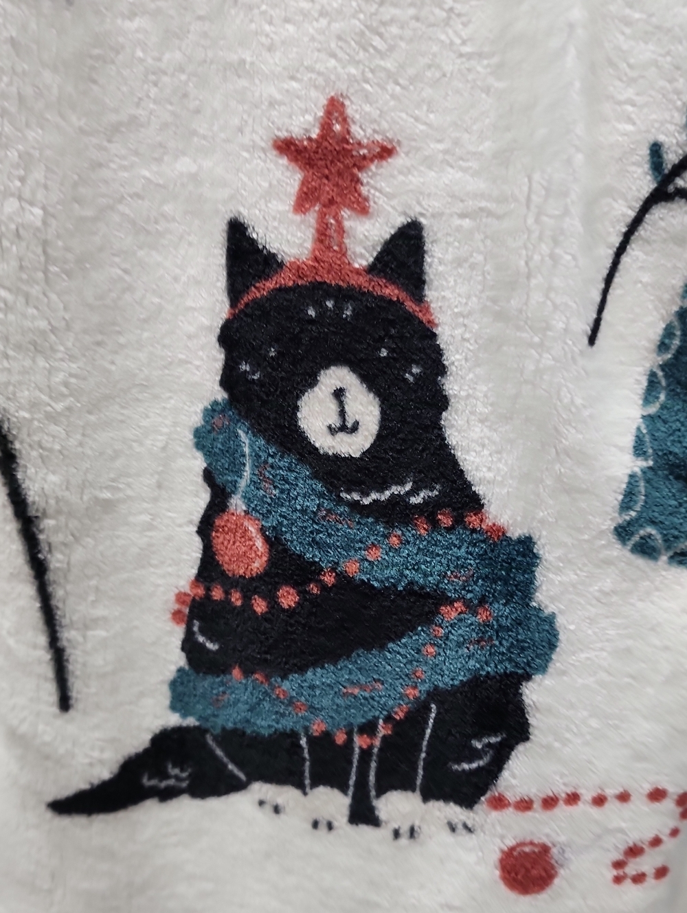 Christmas Cat Blanket. Oversized, Super Soft! NEW! - Picture 5 of 11